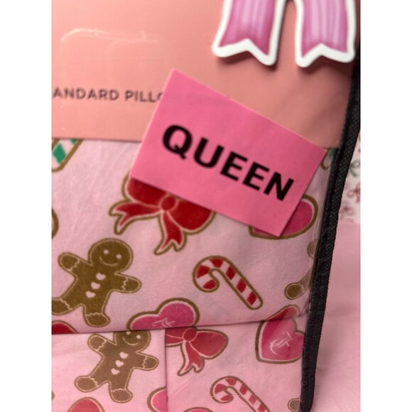 JUICY COUTURE PINK GINGERBREAD BOW SHEET SET SIZE QUEEN - Picture 3 of 5